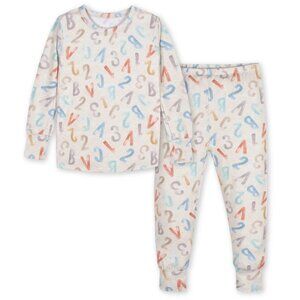 Viscos 2-Piece Alphabet Soup Pajamas Buttery Soft Viscose Made from Eucalyptus